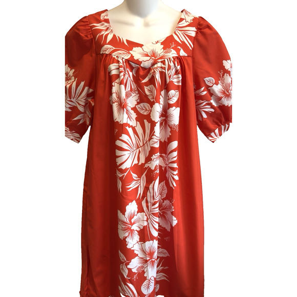 Vintage Royal Creations Hawaiian Hibscus Aloha Muumuu Maxi Dress Size S - Picture 8 of 8